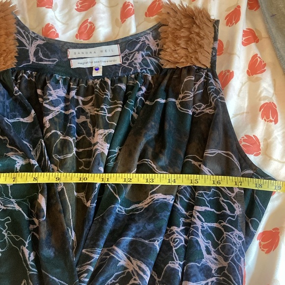 Waves Sleeveless Mesh Bodysuit | Sandra Weil| Sz 4 - Picture 12 of 15